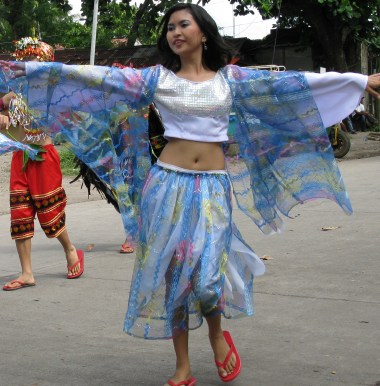 A dancer at the Lanzones festival in Camiguin