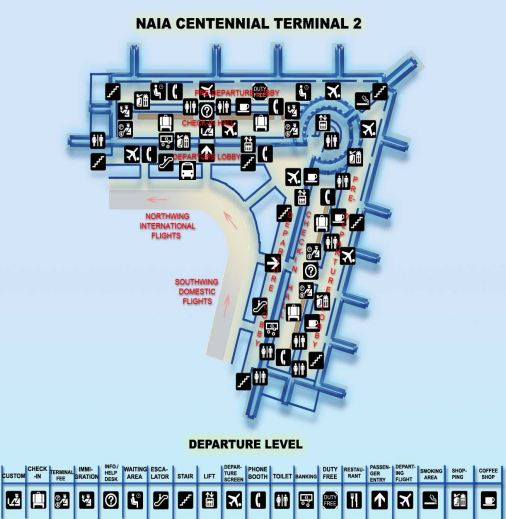 Click to enlarge NAIA-2 Departure map a in new tab
