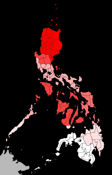 Philippines typhoons by region
