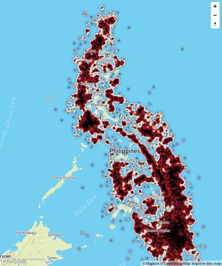 This had been the earthquake map end of 2018