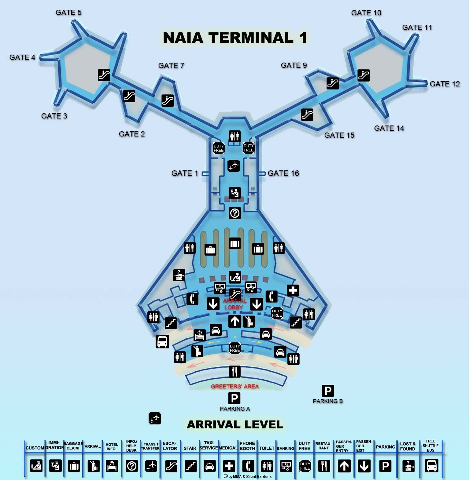 Naia Map Terminal 1 Manila Airport Maps
