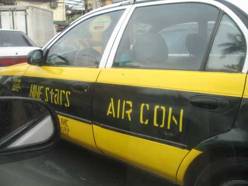 A common taxi in Manila